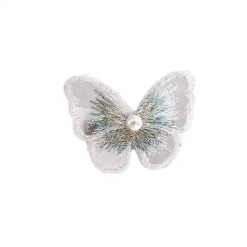 Mini Izšuvumi Butterfly Matu Spraudes Sieviešu Matadatas Modes Headpiece Barrette Matadatas Matu Aksesuāri, Matu Veidošanas Līdzekļi