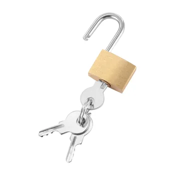 Mini Ministru Kabineta Bagāžas Drošības Metāla Lock Piekaramās Slēdzenes Zelta, Sudraba Tonis Ar 3 Atslēgas, Slēdzenes Kārba Lieta Bloķēšanas Mini Slēdzenes Mīļotājiem Safe Lock