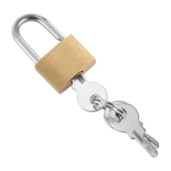 Mini Ministru Kabineta Bagāžas Drošības Metāla Lock Piekaramās Slēdzenes Zelta, Sudraba Tonis Ar 3 Atslēgas, Slēdzenes Kārba Lieta Bloķēšanas Mini Slēdzenes Mīļotājiem Safe Lock