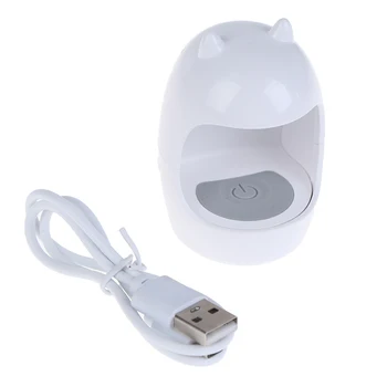 Mini Olu Formas UV LED Lampas, Nagu Vienu Pirksta Lampas Nail Gel Polish Žāvētājs Žāvēšanas Mašīna Viedo Sensoru USB Savienotājs