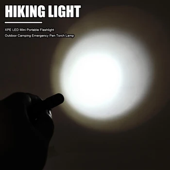 Mini Pārnēsājams LED Lukturītis Āra Nometnes, Pārgājieni Avārijas Pildspalvu Lāpu Lampas