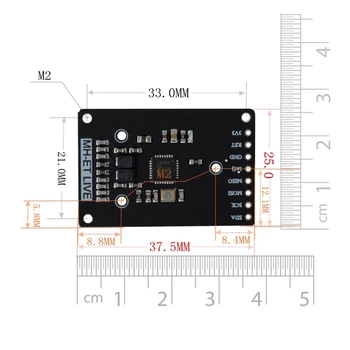 Mini Rc522 Rfid Sensoru Modulis Karšu Lasītājs Rakstnieks Modulis I2C Iic Interfeiss Ic Card Rf Sensora Modulis Ultra-Mazs Rc522 13.56 Mhz