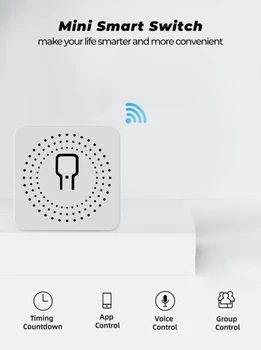 Mini Smart Wifi DIY Slēdzis Nodrošina 2 Veidu Kontroles, 