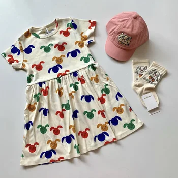 Mini Zīmols Ir 2021. Vasaras Zēnu Drēbes Toddler Modes Bērni Kokvilnas T-krekls Topi Zēni Meitenes Tee Kleita Bērnu Blūze Meitenēm Tērpiem