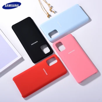 Mobilais Tālrunis Case For Samsung Galaxy a11 a31 a41 a51 a71 5G s20 s20+ s20 Ultra Sākotnējā Šķidruma Silikona Vāciņu Gadījumā A515F A715F