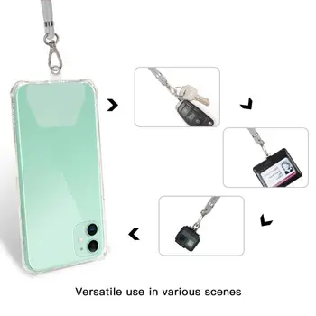 Mobilais Tālrunis Siksnas Karājas Kakla Virves Siksniņa Para Llaves IPhone Xiaomi Kameras USB Turētājs ID Pass Kartes Nosaukumu Žetons Turētājs