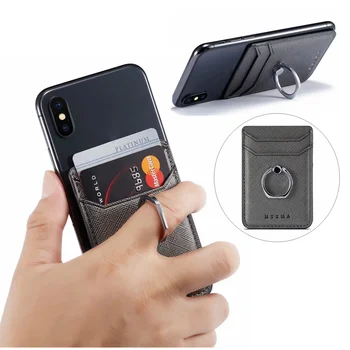 Mobilo sakaru Kartes Tālruņa Turētājs 3M Līmi Tālrunis Uzlīme Portablet Kabatas Kartes Tālruņa Turētājs iPhoen Huawei Xiaomi Tālruņa Gredzenu