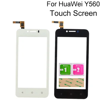 Mobilo Touch Ekrāns Huawei Y560 CL00 Y560-CL00 Digitizer Panelis Touchscreen Tālrunis Remonta Daļas Touch Screen Stikla
