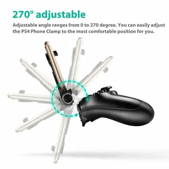 Mobilo Šūnu Telefonu Kandidēt PS4 Kontrolieris Mount Roktura PlayStation 4 Gamepad Par Xiaomi Samsung Klipu Tālrunis PUBG Turētājs