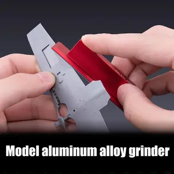 Modelis Alumīnija Sakausējuma Slīpēšana Bloku Gundam Militāro Slīpēšana Rīku Rokas Smilšpapīrs Sander Lipīgs Smilšpapīrs
