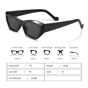 Modes Cat Eye Nelegālo Saulesbrilles Sieviešu Ir 2021. Vintage Skaidrs, Konfektes Krāsu Briļļu Vīriešiem Trending Daudzstūris, Saules Brilles Toņos UV400