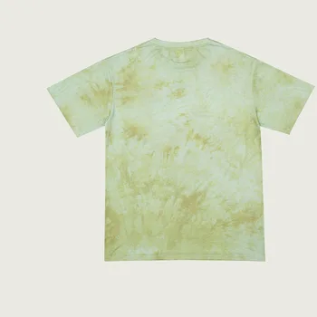 Modes kaklasaišu krāsošanas T-krekls hip-hop zaudēt Harajuku stils īsām piedurknēm pāris T-krekls gradientu, krāsu sieviešu elf print T-krekls top