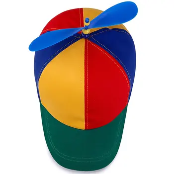 Modes Krāsains Bambusa Spāre Raibs beisbola cepure Pieaugušo Helikoptera Propellera smieklīgi Piedzīvojumu tētis cepuri Snapback cepure