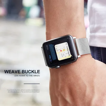 Modes Milanese Apple Skatīties Joslas 44mm iWatch datumi 38mm Metāla Pinuma Watchband par iWatch Sērijas 1/2/3/4/5 iphone Skatīties Band