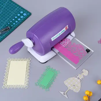 Modes Mirst Griešanas Spiešanu Mašīna, Mājas DIY Scrapbooking Papīra Griezējs Praktisko Kartes Amatniecības Spiešanu Nomirst Instrumenti, Violeta