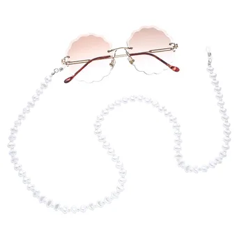 Modes Pērļu Maska Ķēdes Brilles Ķēdes Sievietēm Retro Metāla Saulesbrilles Lanyards Briļļu Vadu Turētājs Kakla Siksna Dropshipping