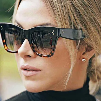 Modes Sieviešu Saulesbrilles Luksusa Zīmolu Dizainera Dāmas Slīpums Saules Brilles Sieviešu Oculos Toņos Oculos de sol