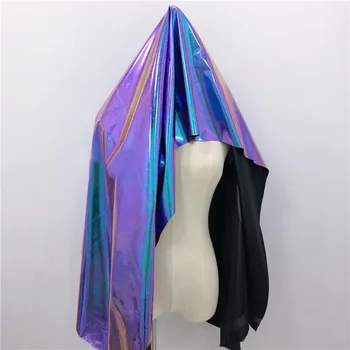 Modes Spīd Spoguli krāsas Purpura PU Āda, Audums, Krāsa-mainīt PU Mākslīga Āda Šūšanas Materiālu DIY Drēbes