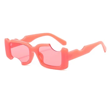 Modes Taisnstūra Saulesbrilles Sieviešu Krāsains Spogulis, Objektīvs, Kvadrātveida Saules Brilles Vīriešiem Vintage Toņos Brilles Sieviešu UV400 H219