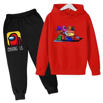 Modes Uzvalks Karstā Spēles Drukāt, lai zēns Hoodies un Bikses Gadījuma Sportwear bērnu meitene apģērbs Skriešanas Apģērbam, bērnu apģērbu, 2 gab. Komplekts