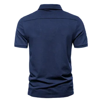 Modes vasaras Īsām piedurknēm polo krekls Vīriešiem Atloks Ikdienas Topi, blūzes zīmolu vīriešu militārā Polo krekli ir 2021. jaunas