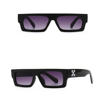 Modes Vintage Taisnstūra Saulesbrilles Sievietēm, Vīriešiem, Ir 2021. Luksusa Zīmolu Dizainera Mazo Frame Flat Top Saules Brilles Sieviešu Ceļojumu Toņos