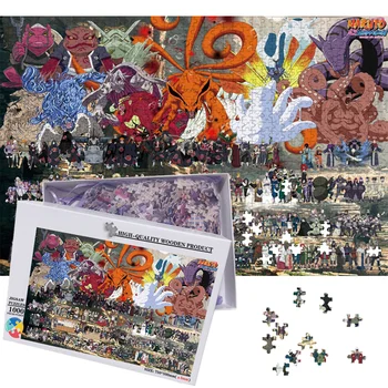 MOMEMO Jigsaw Puzzle Anime Cilvēki Kolekcija 1000 Gabali Karikatūra Koka Puzles Pieaugušajiem Brain Trainer 1000 Gabalus, Puzles, Rotaļlietas
