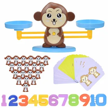 Montessori Matemātikas Rotaļlietas Digitālo Mērkaķis Bilances Apjoma, Izglītības Matemātikas Pingvīns Balansēšana Mēroga Numuru Galda Spēle Bērniem, Mācību Rotaļlietas