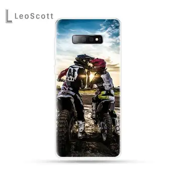 Motociklu Motokrosa Krusta Tālrunis Case For Samsung Galaxy S5 S6 S7 S8 S9 S10 S10e S20 malas plus lite