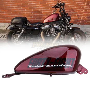 Motociklu Tērauda 14.4 L Galonu Degvielas Tvertnes Harley Sportster Iron XL 48 883 1200 Četrdesmit astoņi