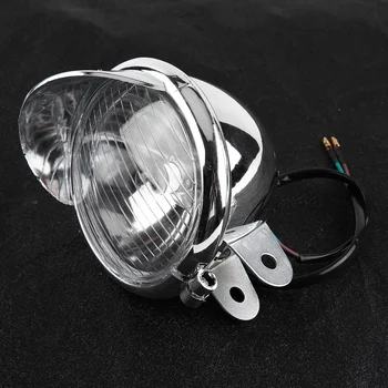 Motociklu Universālā DC 12V Retro Miglas Lukturi Lukturu Lampas Aprīkots Ar Augstas Izturības Tērauda Pamatne