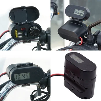 Motociklu Ūdensizturīgs piepīpētāja USB Daudzfunkcionālā Mobilā Tālruņa Lādētāju, Motociklu Aksesuāri