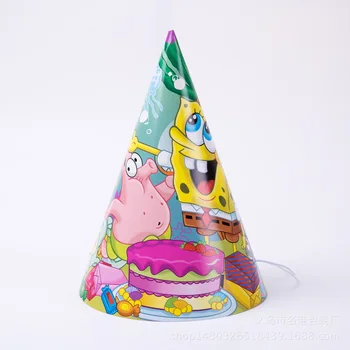 Multfilmu Sponge-Bob Dzimšanas Dienas Svinības Apdare, Vienreizējās Lietošanas Galda Piederumi Papīra Uzlīmes Karogu, Meitene, Zēns, Bērnu Duša Puse Piederumi Bērniem