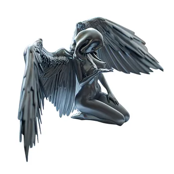 Mākslas angel sieviete sieviete Statuja Sēž Mākslas Skulptūru Figūriņas Dārza Rotājumu Eņģeļu Sveķu Amatniecības Ainavas Mājas Dekoru