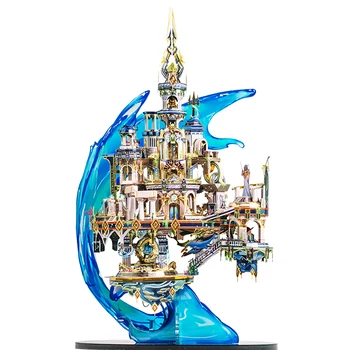 Mākslas Modelis, 3D Metāla Puzzle Atlantis ēkas modeli komplekti DIY lāzergriešanas Jigsaw Modeli, Rotaļlietas, dāvanas bērniem,