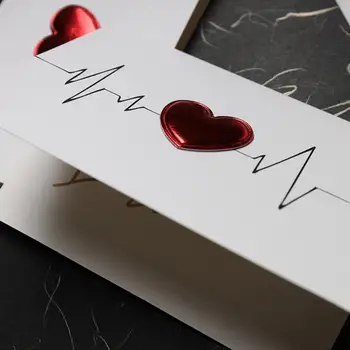 Mākslīgās Ādas Mīlestība Ielūguma, Apsveikuma Kartes, Pastkartes, Kāzu Valentīna Diena Dāvanu