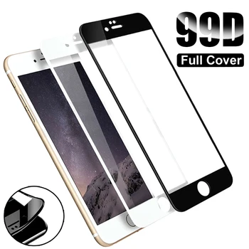 Mīksto Malu Drošības Pilnīgu Aizsardzību Stikla iPhone 7 8 6 6S SE 2020. gadam Rūdīts Screen Protector For iPhone 6S 6 7 8 Plus Stiklu Plēves