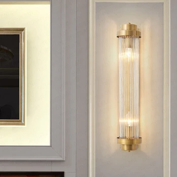 Mūsdienu Golden Crystal LED Sienas Apgaismojuma LED Vannas istabas Lampas, Gultas Sienas Sconce Par Guļamistabā, viesistabā, Gaismas Ķermeņi,