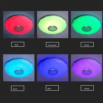 Mūsdienu LED Griestu Gaismas Intensitāti APP Tālvadības pults, ar Bluetooth saderīgi Skaļrunis Krāsains Guļamistabas Lampas Krāsu Maiņa Gaismas