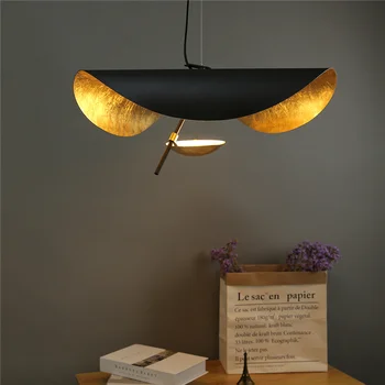 Mūsdienu LED Pendant Gaismas dzīvojamā istaba Guļamistaba dekori verlichting hanglamp mākslas Cepuri gaismas Armatūra, Zelta Tekstūra Karājas Lampas