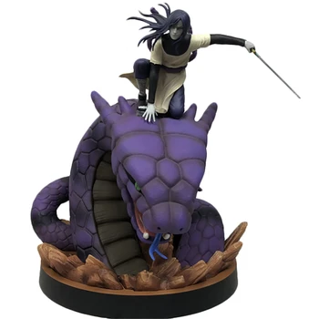 Naruto Shippuden Attēls, Anime Rīcības GK Trīs Leģendārās Shinobi Orochimaru Modelis 40cm PVC Statuja Kolekcionējamu Rotaļlietu Figma Dāvanu