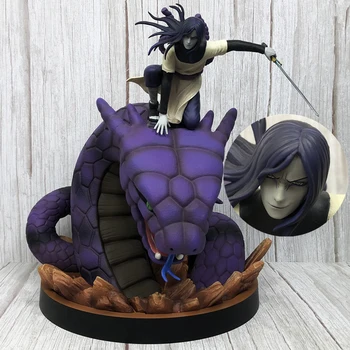 Naruto Shippuden Attēls, Anime Rīcības GK Trīs Leģendārās Shinobi Orochimaru Modelis 40cm PVC Statuja Kolekcionējamu Rotaļlietu Figma Dāvanu