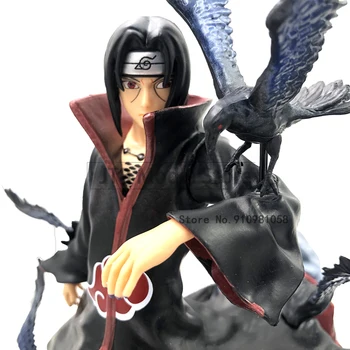 Naruto Shippuden Rīcības Attēls, Anime Statuetes Uchiha Itachi Figma Vārna 10 Collu ABS Modelis Statuja Kolekcionējamus Ziemassvētku Dāvanu Rotaļlietas