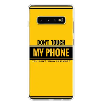 Nav dont Touch My Phone Telefonu Gadījumā Vāciņš Samsung Galaxy A51 A71 A50S A70S A10 A20E A30 A40 A01 A21 A41 M30S S A6 A7 A8 A9