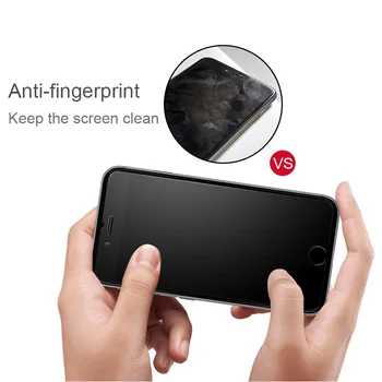 Nav pirkstu nospiedumu matēts stikls iphone 11 12 XS-Pro Max mini matte screen protector for iphone 7 8 6 6s plus X XR SE 2020 stikla