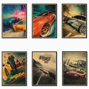 Need For Speed Klasisko Spēli Plakātu, Bārs, Kafejnīca, Dzīvojamā Istaba, Biroja Dekoratīvas Gleznas, Mājas Dekoru