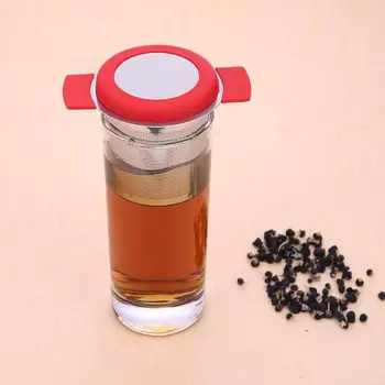 Nerūsējošā Tērauda Infuser Tējas Filtri graudu mērcēšanas Vaļēju Lapu Tēja Filtrs w/Vāks