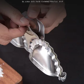 Nerūsējošā Tērauda Klimpu Artefakts Rīks Nospiediet Divreiz Vadītājs DIY Pelmeņi Wrapper Maker Virtuves Sīkrīkus Karstā Pārdošanas Klimpu Pelējuma