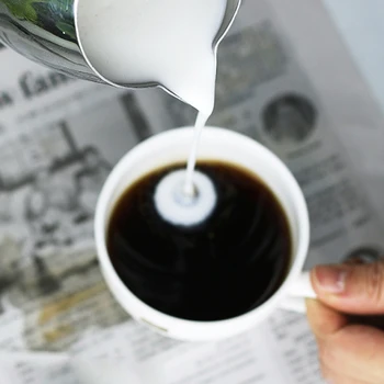 Nerūsējošā Tērauda Piena Krūze Espresso tases Mākslas Kausa Rīku Barista Amatniecības Kafijas Moka Kapučīno, Latte Piena Putošanas Krūze Krūzi
