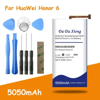 Nesen Modernizētas Droša Un Izturīga 5050mAh HB4242B4EBW Akumulatoru Huawei honor 6 H60-L01 H60-L02 H60-L11 H60-L04